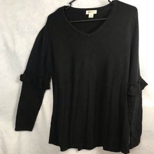 Style & Co Ruffle Pleated Sweater